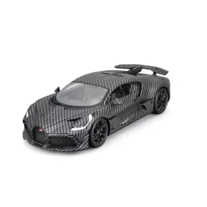 Bburago Bugatti Divo Model Car 1:18 Carbon Gray Black Collector's Car Metal - Picture 1 of 4