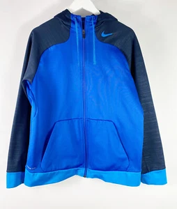 Sudadera con capucha Nike Pro Training Therma Fit azul negra para hombre talla grande - Imagen 1 de 9