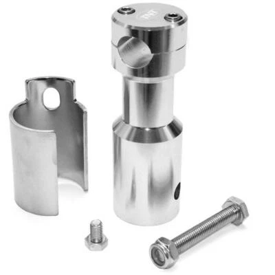 SUPPORTO MANUBRIO TNT ARGENTO per Peugeot 50 Vivacity 2T Koku 2008-2019 - Immagine 1 di 2