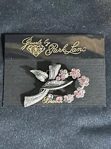 Vintage Park Lane Signed Brooch Multi-color Stones Flower And Stem J32 - Picture 1 of 4