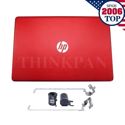 New HP 15-BS 15-BW LCD Back Cover+Hinges+Hinge Cover Red L03441-001 US - Image 1 of 4