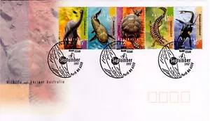 Wildlife of ANCIENT AUSTRALIA 1997 45c tira de 5 (sin dirección) - Imagen 1 de 1