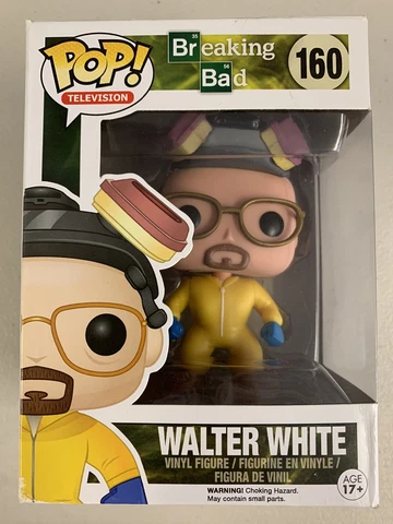 Walter White 160 ~ Breaking Bad ~ Funko Pop Vinyl ~ RARE + Free Pop Protector Cover