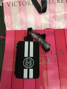 VS PINK ID Holder & Lanyard Black & White, Wrist strap, - NEW - Picture 1 of 2