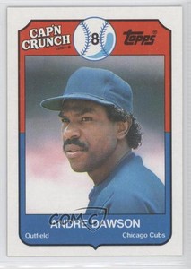 1989 Topps Cap'n Crunch Food Issue Andre Dawson #10 HOF