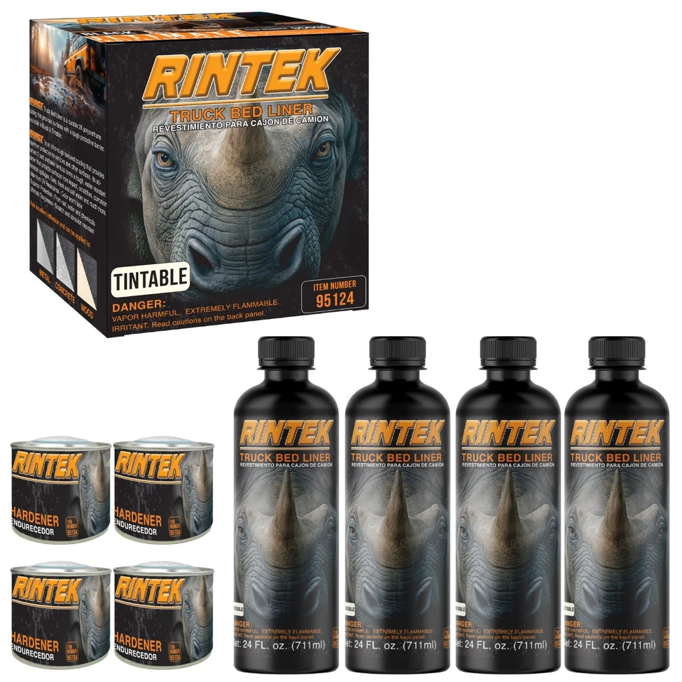 Rintek Tintable (No Color) 1 Gallon Spray-On Truck Bed Liner Kit - (95124) - Image 1 of 4