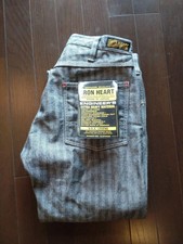 Iron Heart 10.5oz Herringbone Double Knee Logger Jeans Size 30