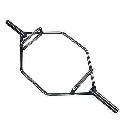 Black Trap Bar 2 Olympic Deadlift Squat 1000 lb Power Weight Lifting Steel Hex - Image 1 of 4
