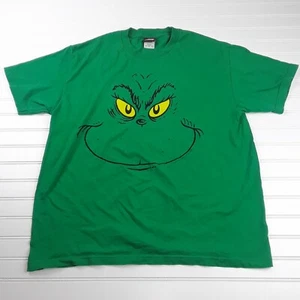 Camiseta de algodón grande vintage para hombre Y2K 2001 Dr Seuss Grinch grande por todas partes - Imagen 1 de 8