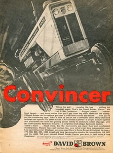 1969 anuncio impreso de tractor agrícola selectamático David Brown DB 1200 - Imagen 1 de 2