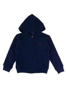 Polo Ralph Lauren Kids Boy's Collection Fleece Full-Zip Hoodie Cruise Navy, 4/4T - Picture 1 of 4
