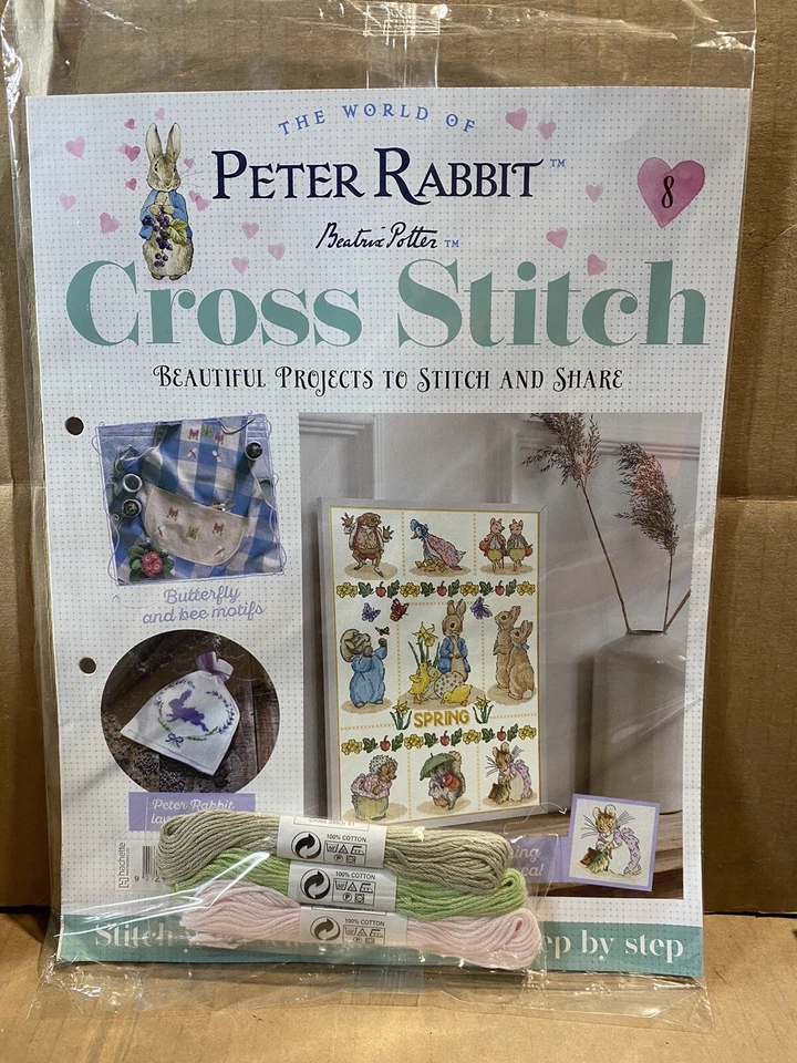 #1 Hachette Beatrix Potter Peter Rabbit Cross Stitch Partwork Collection Issue 1