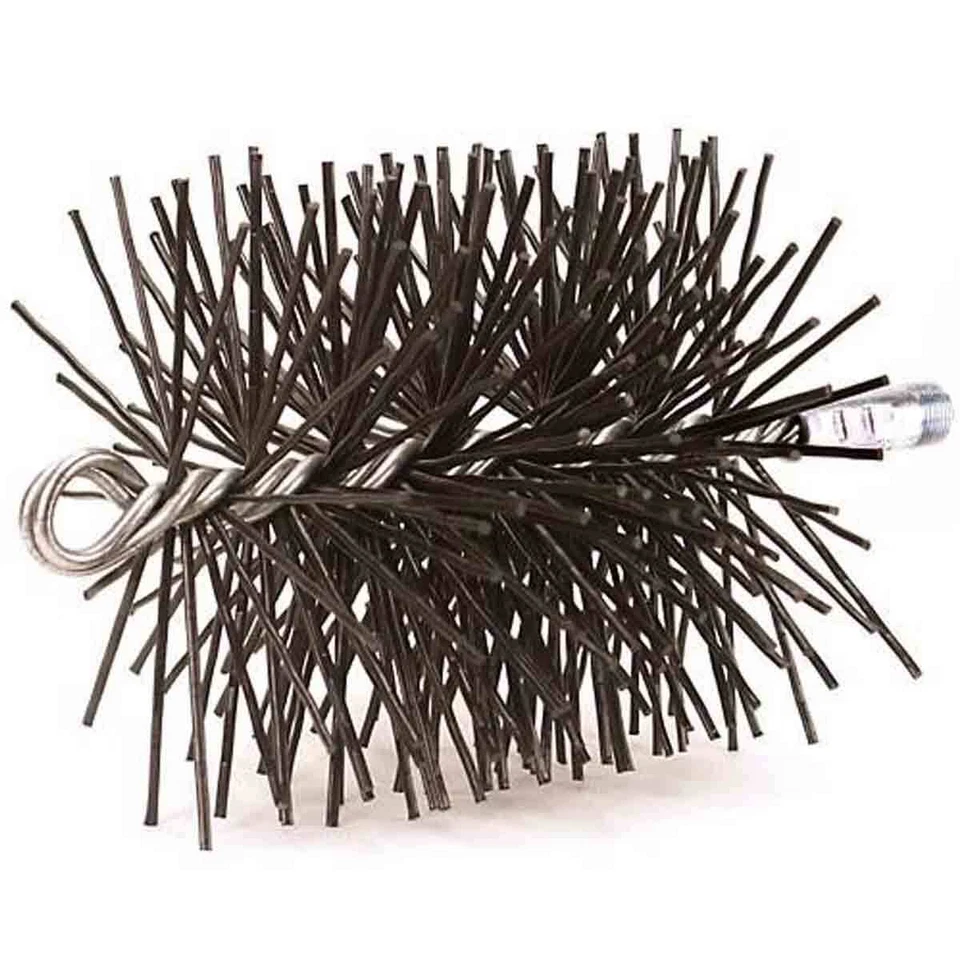 SCHAEFER BRUSH 6" Round Heavy-Duty (Poly) Chimney Brush 3/8" NPT