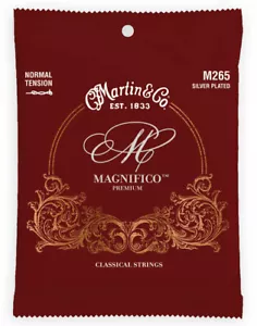 Martin M265 Magnifico Set Corde Classiche Placcato Argento Set Corde Normali Tensione - Foto 1 di 1