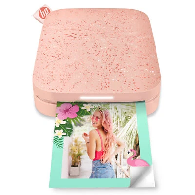 HP Sprocket Portable Printer, 2x3 Photo Printer Prints on Zink Paper, Blush Pink - Image 1 of 4