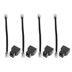 4 Stück Rj11-Adapter, Telefonleitungsadapter, Telefon-Splitter-Adapter, - Bild 1 von 12