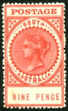 SOUTH AUSTRALIA 1911 - 9d BROWN-LAKE MLH SG 286b Cv £17 [D0346]