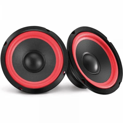 Pair of 166mm 6.5 inch 60w RMS Bass Mid Range Round Speaker Driver 8 ohms - Image 1 of 4