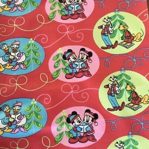 Disney Springs Industries, Christmas Fabric #8199. Mickey Minnie Donald Goofy - Picture 1 of 7