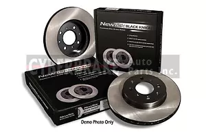Par de 2 rotores delanteros premium negros E-Coat para Hyundai Tiburon 03-08 - Imagen 1 de 9