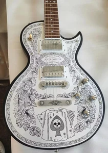 Eights Professional Zemaitis Casimere Metal Front Satin Black Electric Guitar - Picture 1 of 5