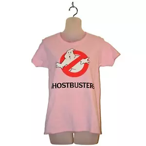 Vixen by Micheline Pitt Ghostbusters Small S T-Shirt Top Pink Halloween Neu mit Etikett - Bild 1 von 12