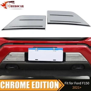 Chrome Front Bumper Corner Cover Trim Bezels For Ford F150 2021-2025 Accessories - Picture 1 of 8