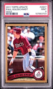 2011 TOPPS UPDATE Paul Goldschmidt Rookie Gold SP /2011 Diamondbacks #US47 - Picture 1 of 2