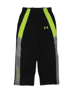 UNDER ARMOUR Boys Tracksuit Trousers 4-5 Years Black Polyester AM06 - Picture 1 of 3