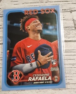 2024 Topps Update Father's day blue CEDDANNE RAFAELA #US110 RC #'d  /50 SP - Picture 1 of 3