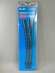 PECO SL-E87 Electrofrog Large Radius Curved Left-Hand Point - OO GAUGE - Picture 1 of 1