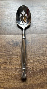 Oneida Akt I durchbohrter Servierlöffel Würfelmarke glänzend 8 1/2" - Bild 1 von 3