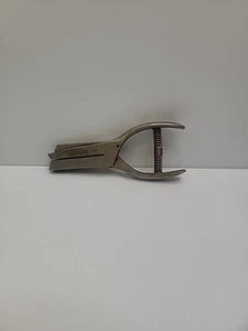 Heavy Duty 1/4" Single Hole Punch 2" Deep Reach for Paper Leather & ID - Picture 1 of 2