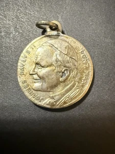 Medaglia Vintage Cattolica Papa Giovanni Paolo II Nostra Signora di Częstochowa - Foto 1 di 7