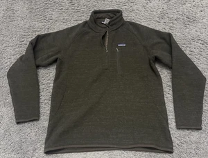 Patagonia Better Sweater Mens L Brown 1/4 Zip Fleece Pullover Outdoors Hike Camp - Picture 1 of 4