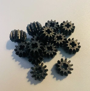 NEW LEGO | Parts - Black Technic Gear 12 Tooth Double Bevel - Lot of x14 each - Picture 1 of 1