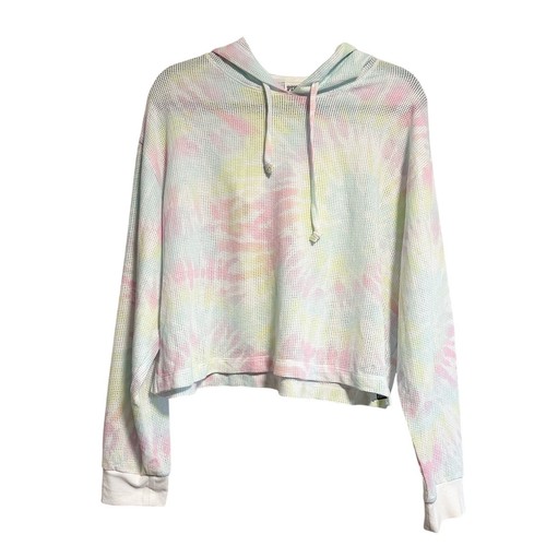 UNDERCOVER Felpa con cappuccio ROSA Victoria's Secret Jetty maglia tie dye pullover taglia L pastello arcobaleno