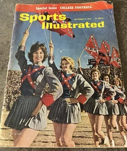 Sports Illustrated Ole Miss Rebels Flag Girls September 24 1962 No Label - Picture 1 of 7