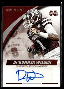 2016 Panini Mississippi State Team Collection Auto De'Runnya Wilson RC Auto - Picture 1 of 2