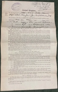 1941 DUMFRIES, RAF Orden de Billete a "Hole I' The Wa" Casa Pública, Dos Aviadores - Imagen 1 de 2