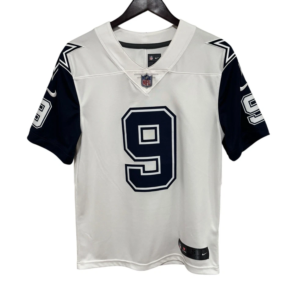 Camiseta deportiva local Nike NFL On Field Dallas Cowboys Tony Romo #9 para hombre pequeña 19,5 x 28 Foto 1 de 4