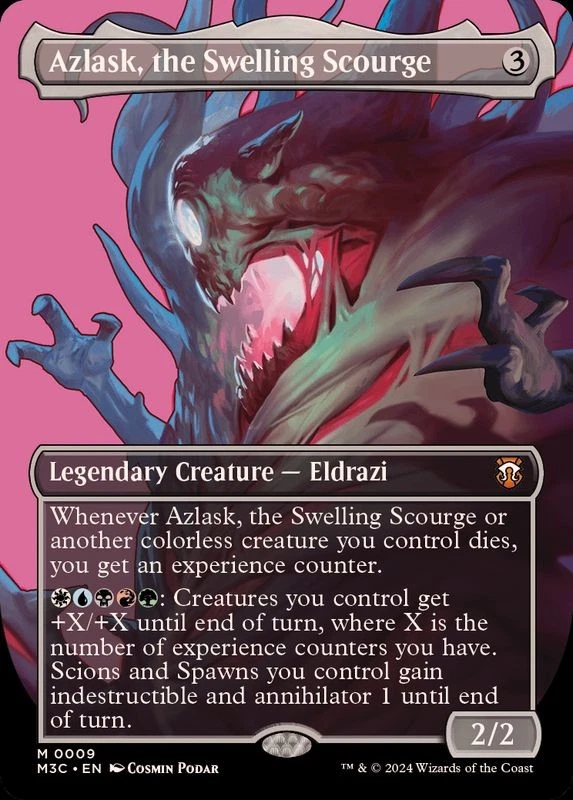 MTG FOIL Full Art 0009 Azlask, the Swelling Scourge English [M3C] - Image 1 of 1