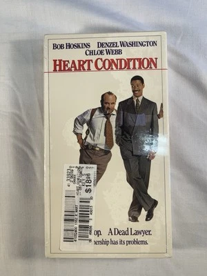 Heart Condition VHS SEALED Watermarks RCA Bob Hoskins Denzel Washington VTG  - Image 1 of 4
