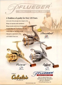 2004 PFLUEGER FISHING REELS PRINT AD - Picture 1 of 1