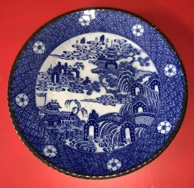 Plat japonais en porcelaine Igezara période Meiji XIXe - Photo 1/4