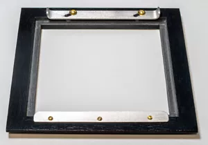 1 Wooden Adapter 5x5" for HOME PORTRAIT GRAFLEX 5x7" to use 4x4 Deardorff boards - Picture 1 of 6