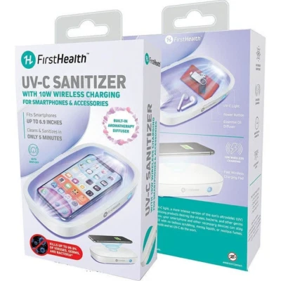 FirstHealth Smartphone Wireless Charging Station and UV-C Sanitizer - Image 1 of 2