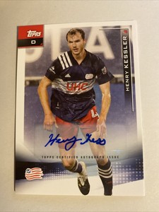 Henry Kessler - Topps MLS Auto - New England Revolution