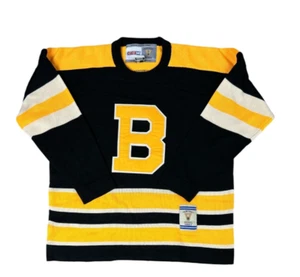 NHL VINTAGE BOSTON BRUINS CCM MAGLIA HOCKEY UOMO MAGLIA TAGLIA L *RARA* JB - Foto 1 di 4