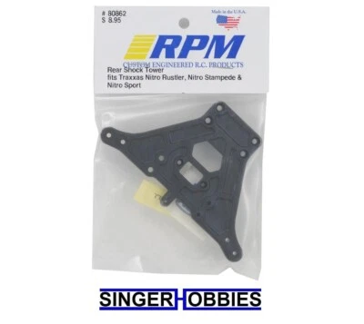 RPM RPM80862 Rear Shock Tower (Traxxas Nitro Rustler, Stampede, Sport) NEW HH - Image 1 of 2